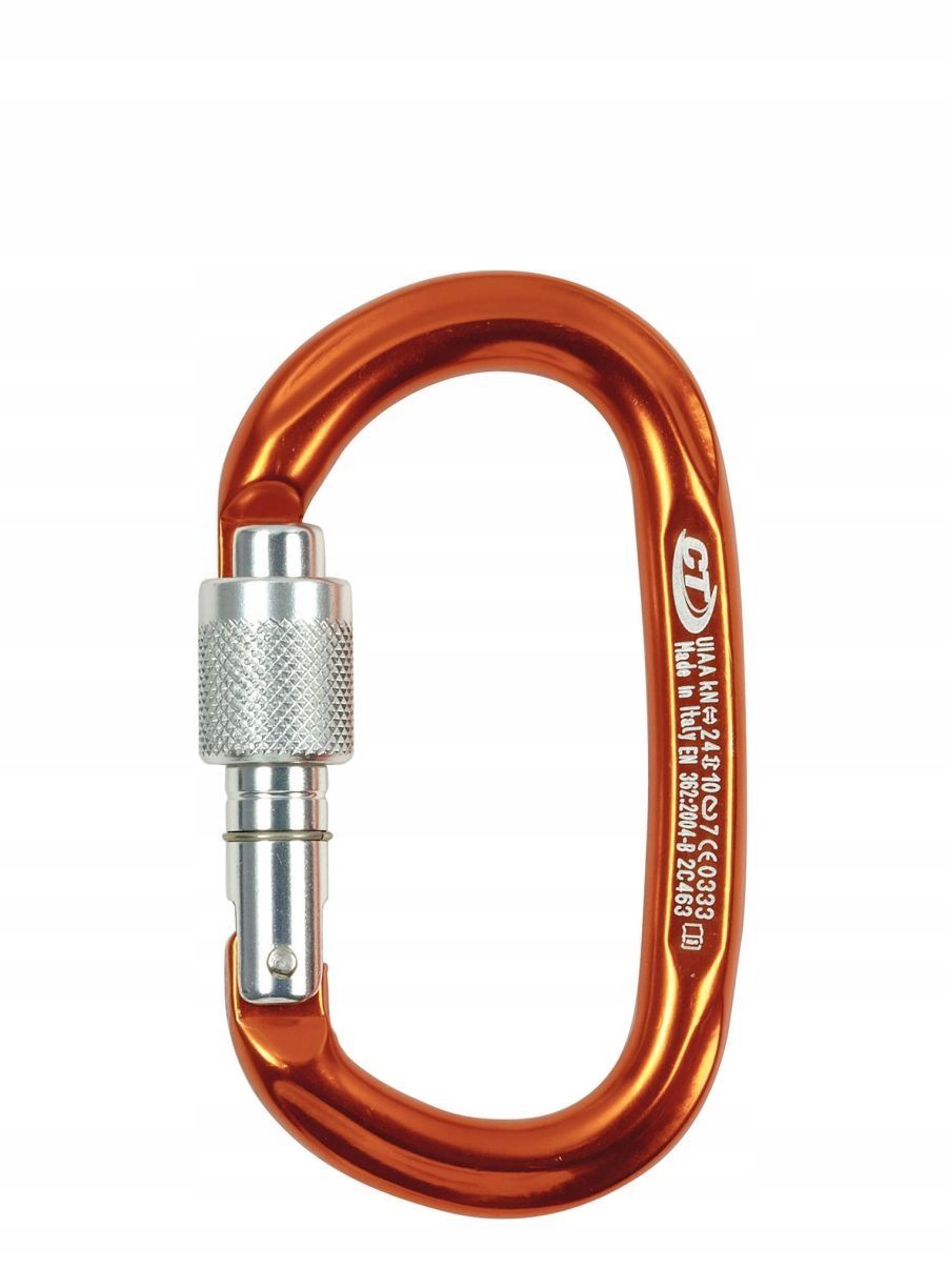  Plieninis karabinas kavos aparatas ct - pillar cf sidabras 30kn 110x61mm 163g en12275