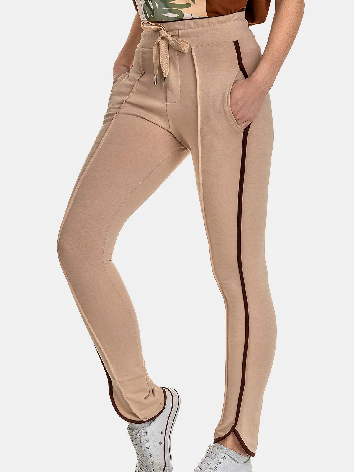  Jogginghosen für damen jogger baumwolle hoch tailliert strickwaren modisch l