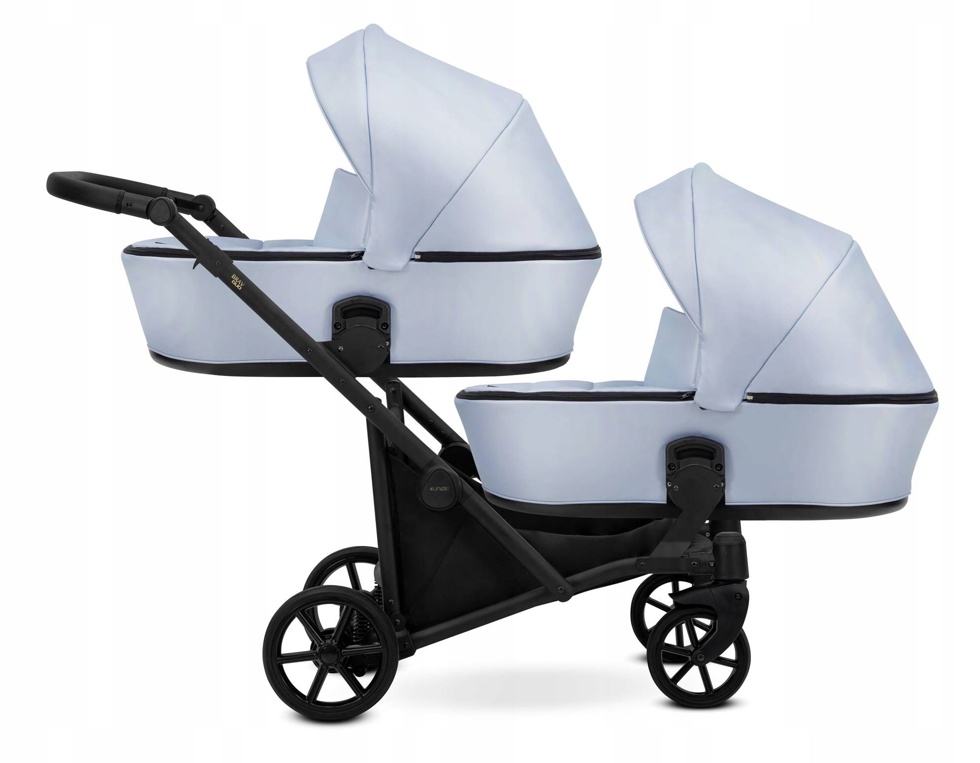  Kunerts brav duo dvīņu ratiņi 4in1 02 graphite | isofix i auto sēdekļi