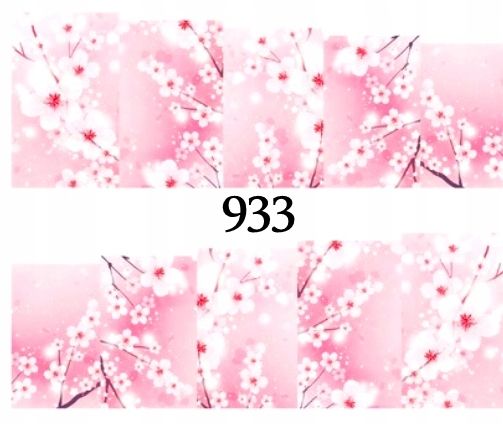  Pavasaris ūdens nagu uzlīmes nagiem manikīrs zieds, ūdensroze - 292
