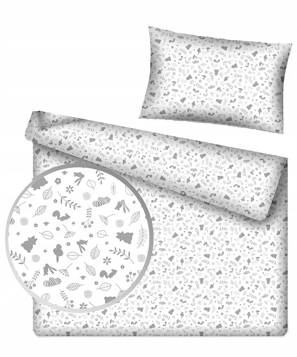  Bedding for the crib 135x100 60x50 cotton 014forest