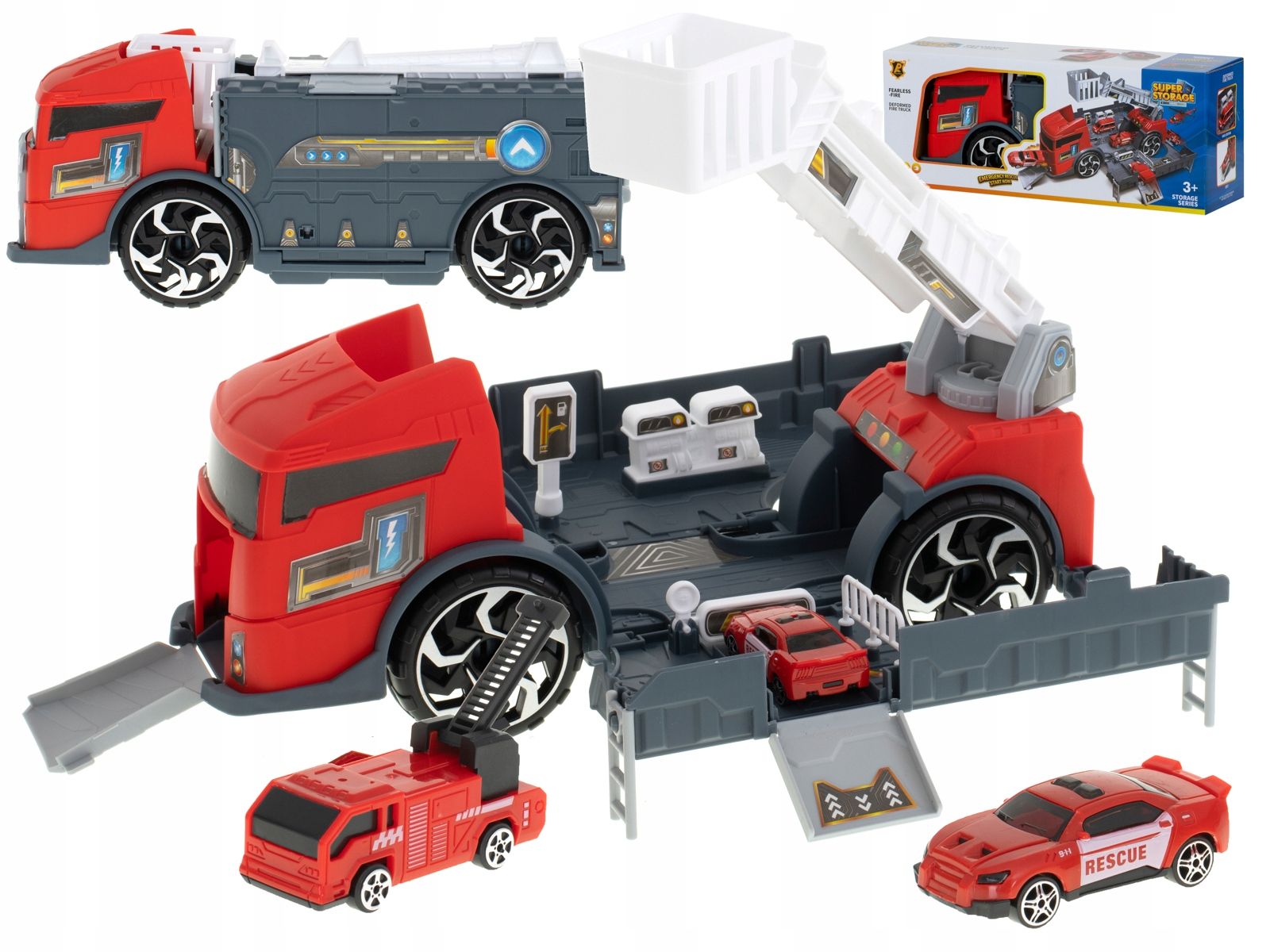  Autostrecke eisbahn garage + 8 autos