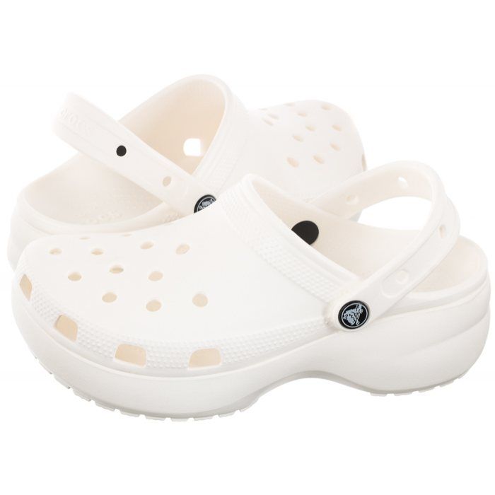  Bačkory damskie na platformě crocs classic clog w quartz béžový