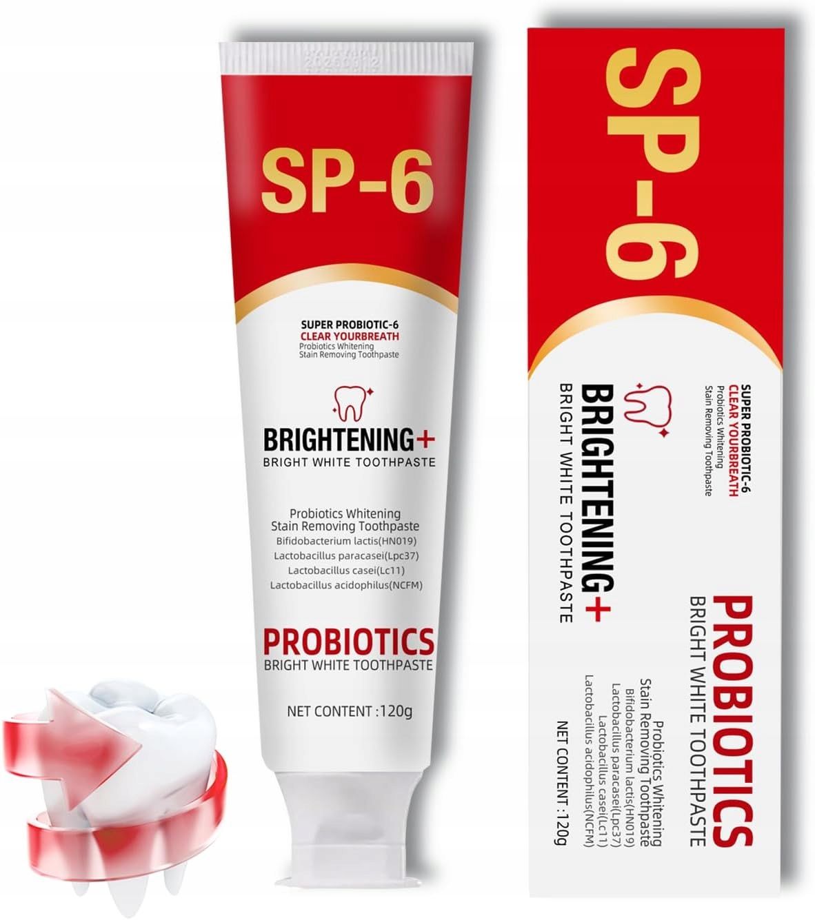  Sp-8 probiotics valgendamine kinga poleerimine hambaravi, sp-8 väga whitening fresh mint flavor