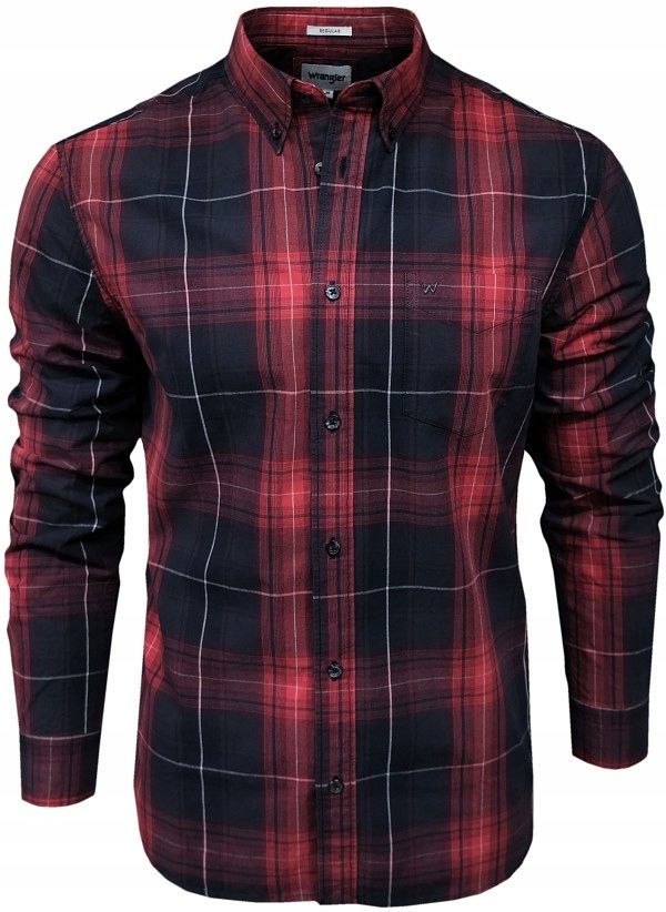  Wrangler košeľa regular fit kockovaný white xl