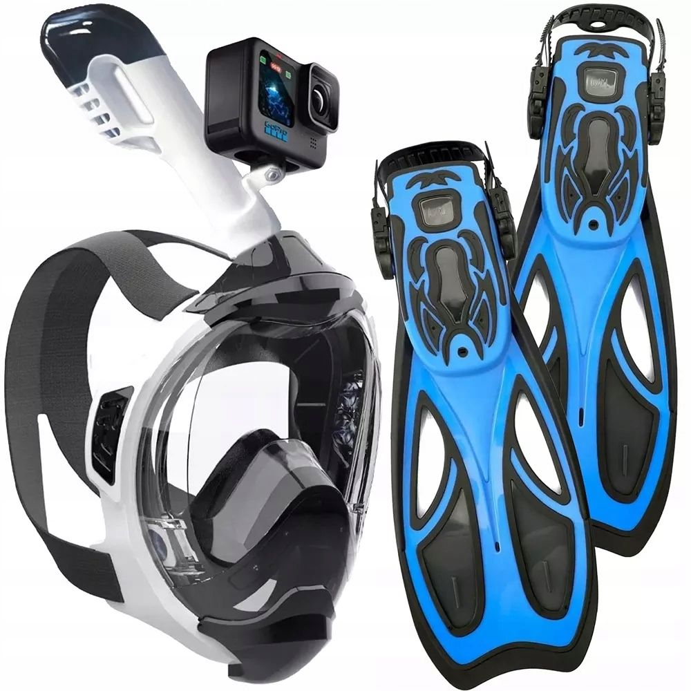  Mask sukeldumiseks sukeldumine koos ujumistoru + uimed 39-43