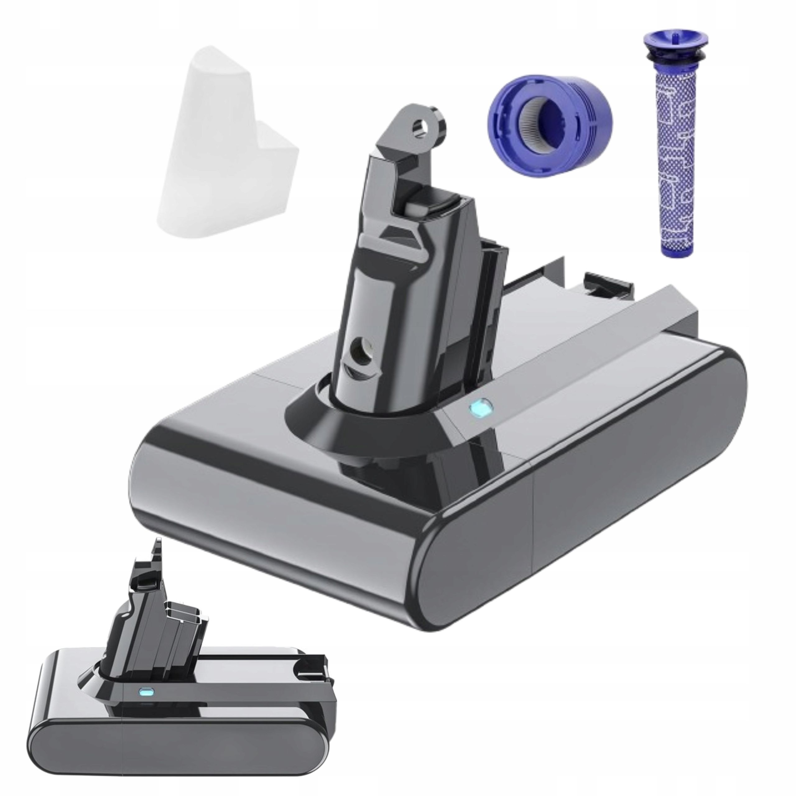  Batterie ersatz dyson v7 batterie li-ion 2 filter geeignet in v7 sv11 8,0a