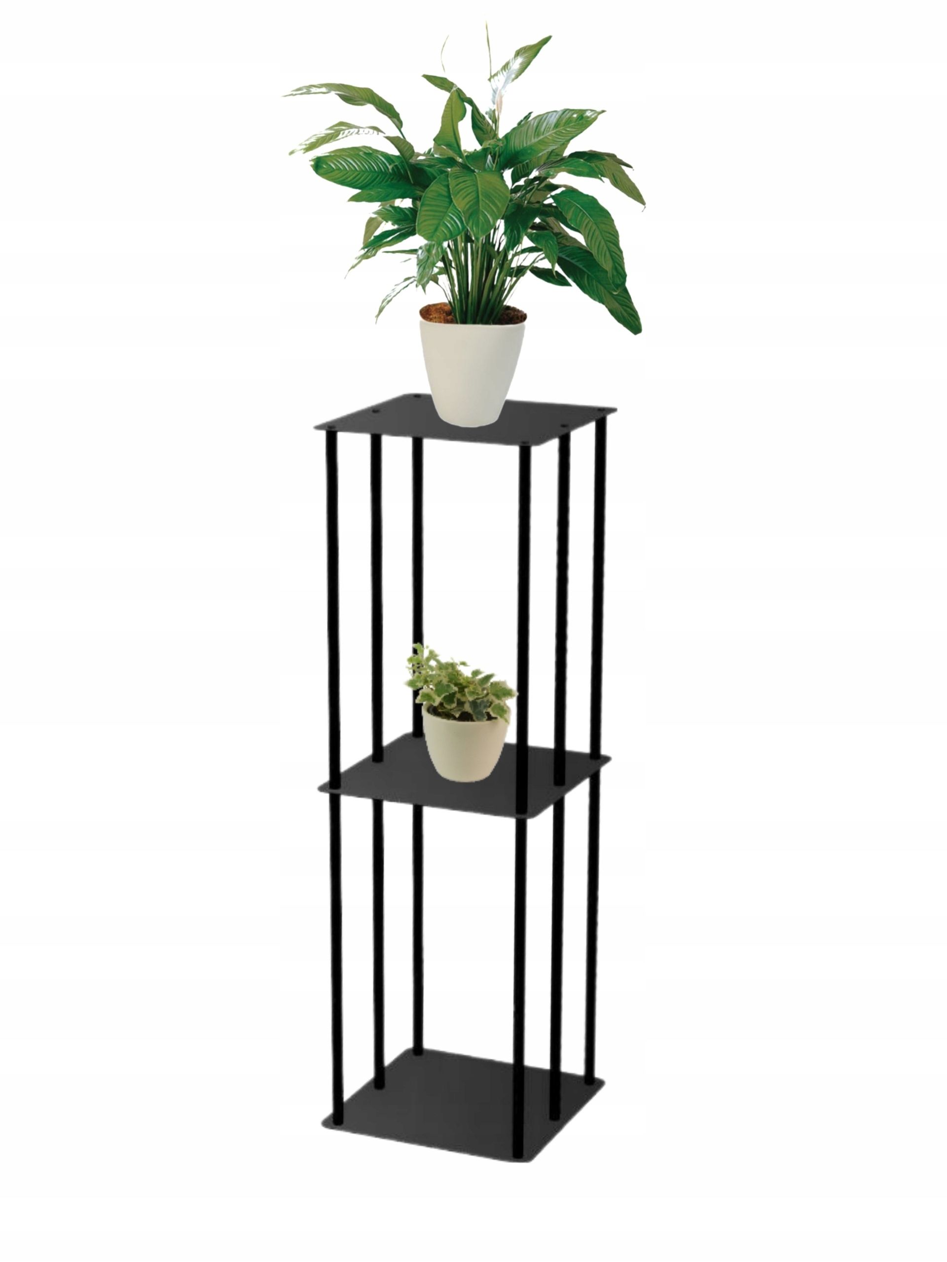  Stovas gėlėms pastatomas metalinis lofto stiliaus stovėti gėlėms juodas piramidė