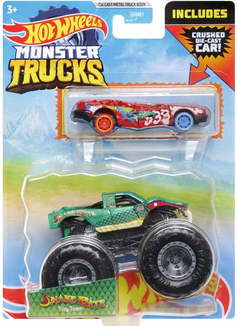  Rebel-lion liūtas beast bajeriai 3/6 monster trucks automobilis hot wheels uola 1:64