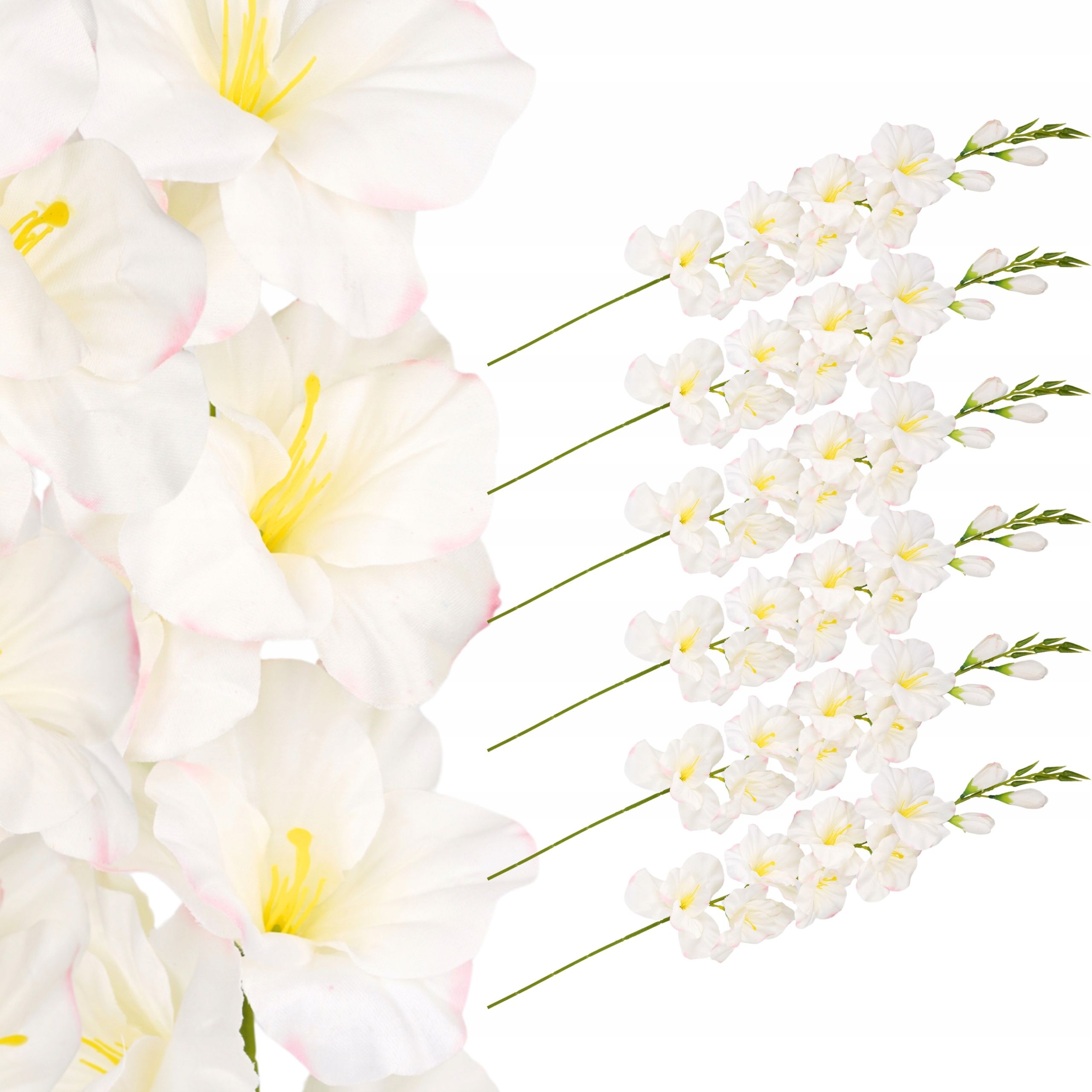  Mākslīgais zieds orhideja zars dekoratīvs rotājums florists pik 62cm