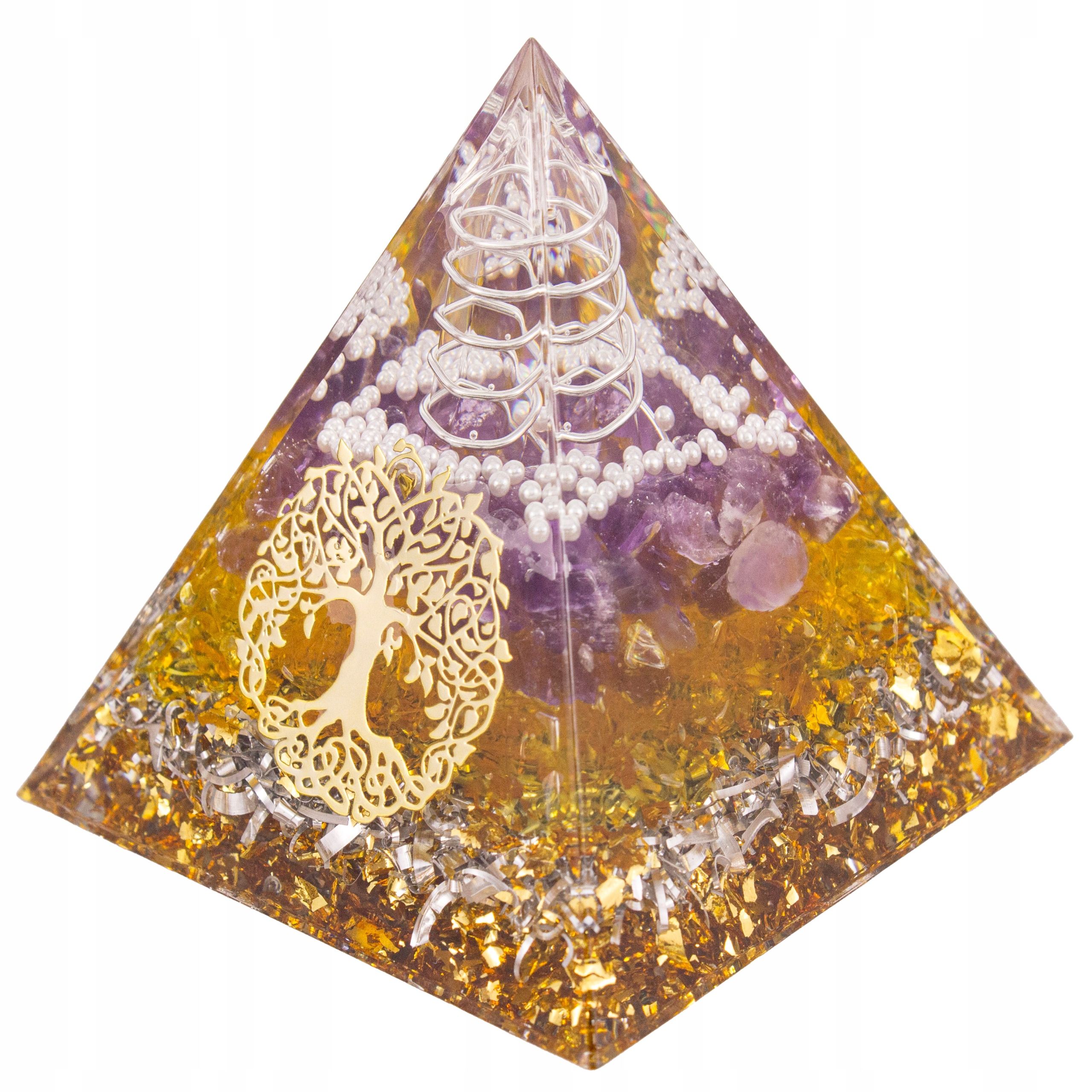  Pyramide orgonit amethyst lazuryt oliwin tigerauge feng shui chakren 5cm