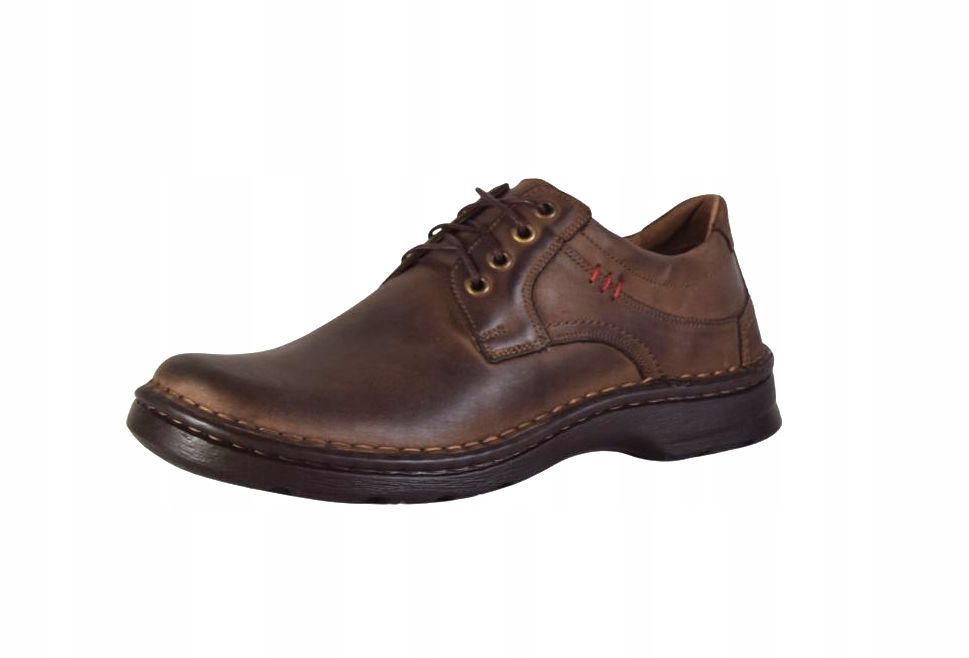  Men&#39;s shoes sewn styles casual brown color from leather m30 r.44