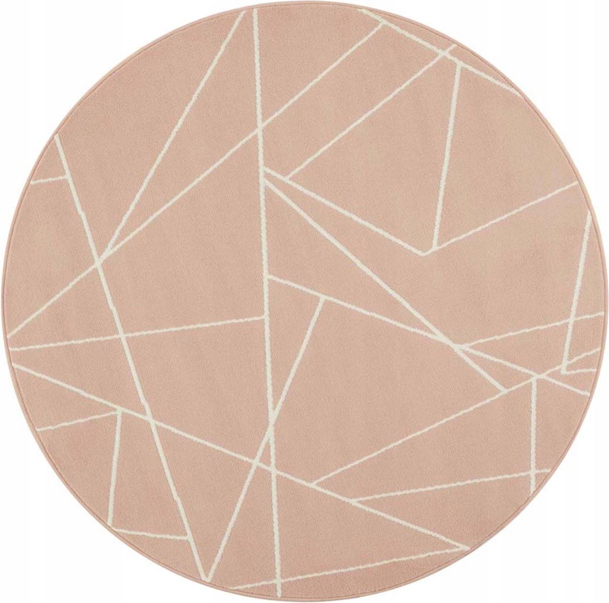  Round carpet for the living room 140cm , soft italian ,green creamy pattern mandala