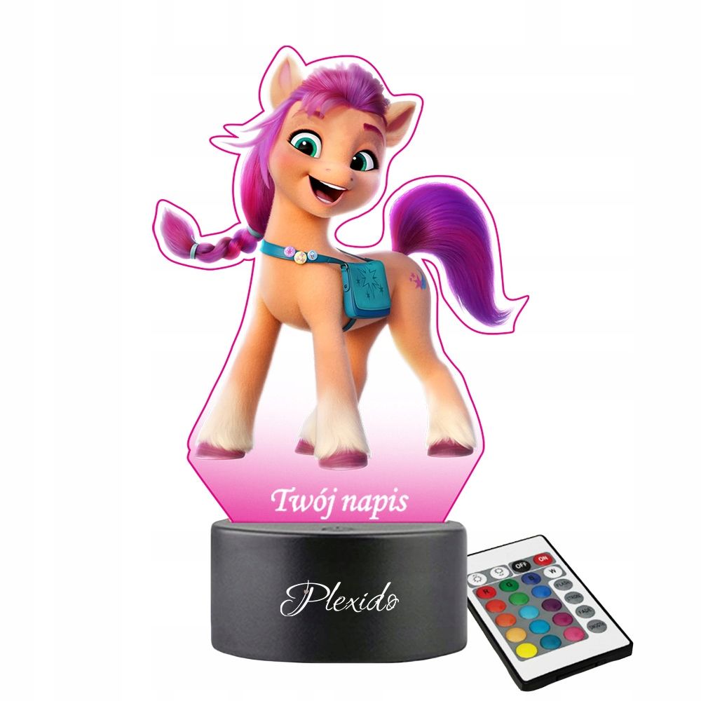  Öine valgus trükiga uv led muinasjutt lastele my little poni daamid