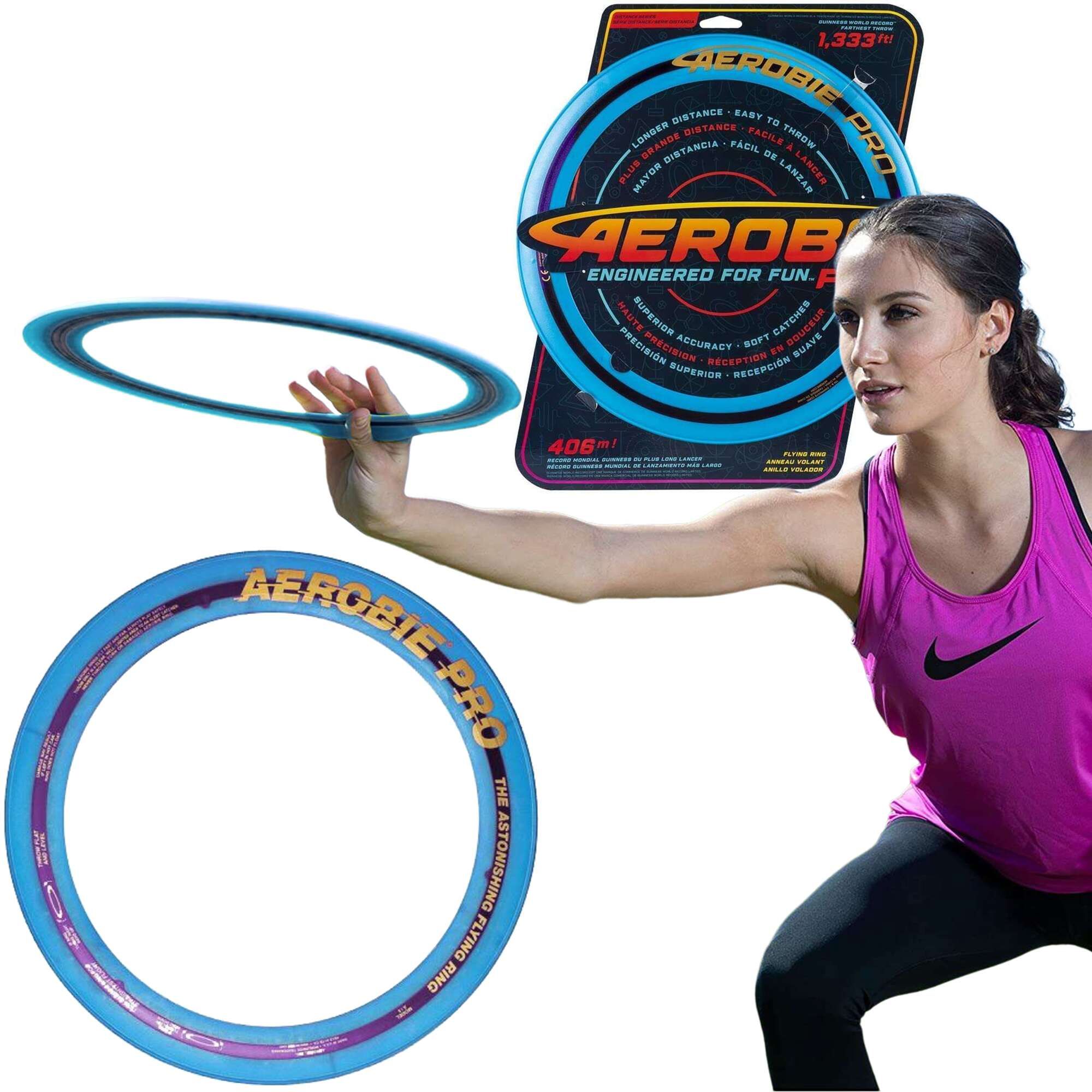 Bogen werfen aerobie pro frisbee gelb 33 cm
