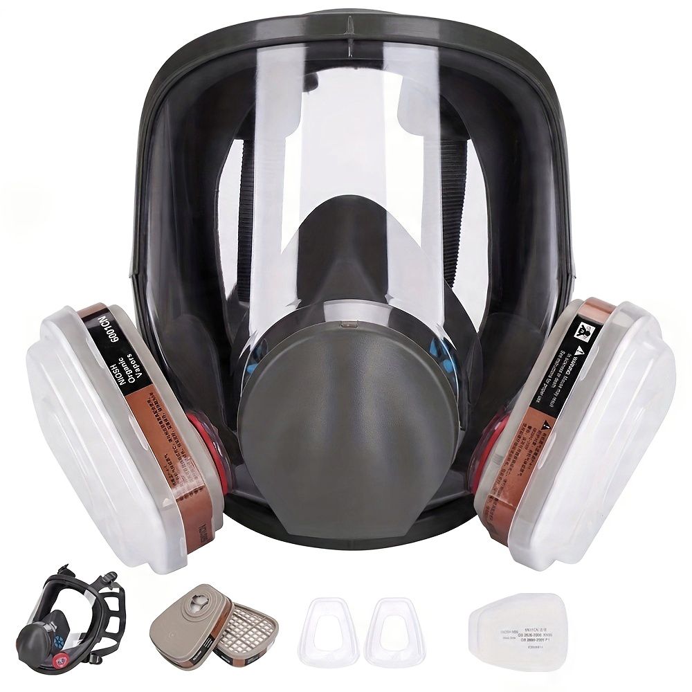 Tolmu mask + gaasist + 2 süsinikpadrunid + 10x filtrid koanni