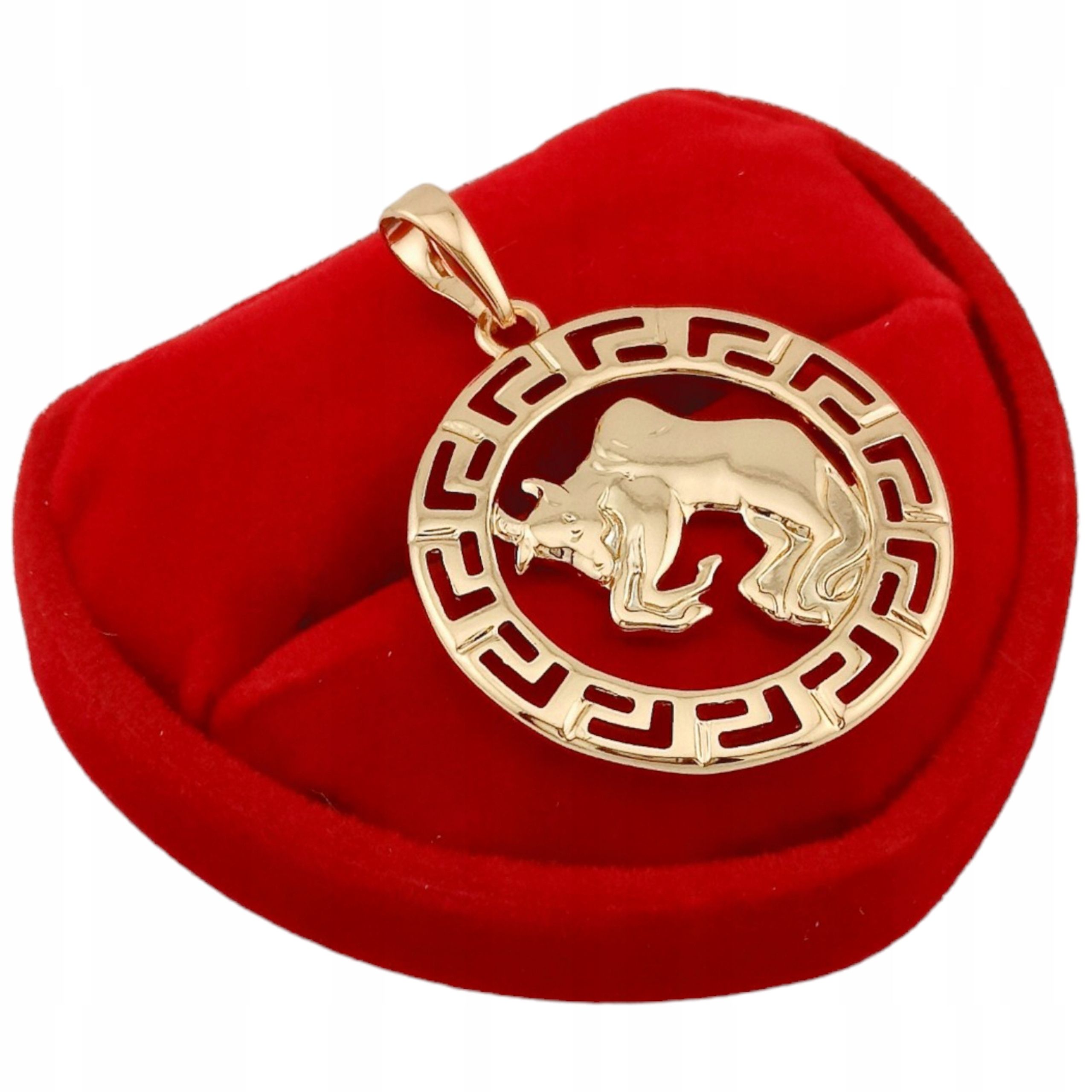  Goldanhänger sternzeichen skorpion elegant griechisch kreis vergoldet 18k