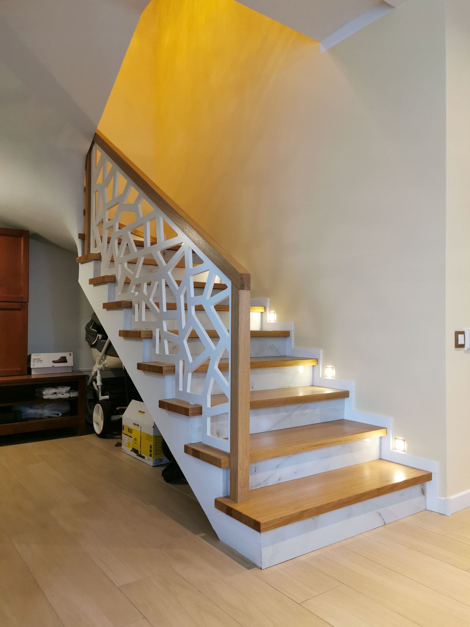  Ažuurne balustraad 22 mm - täitmine 1x1 m valge