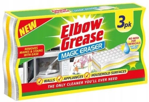  Kempinėlė į dauguma paviršius sunkus dėmės nešvarumai elbow grease 3pk
