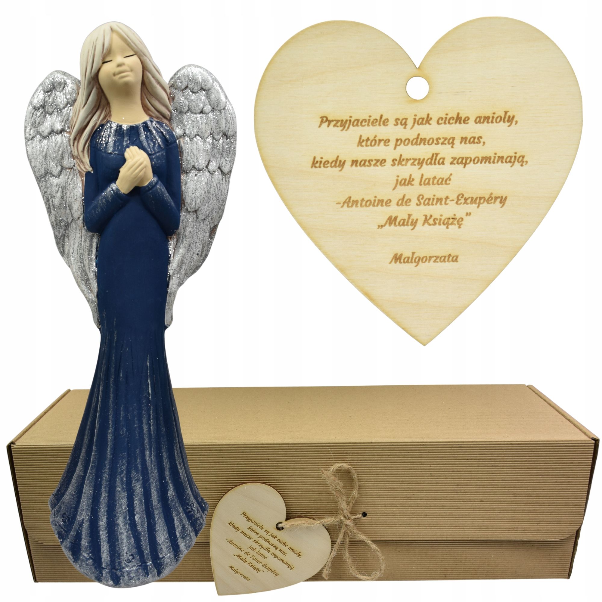  Angel figurine large adornment gift colour engraving
