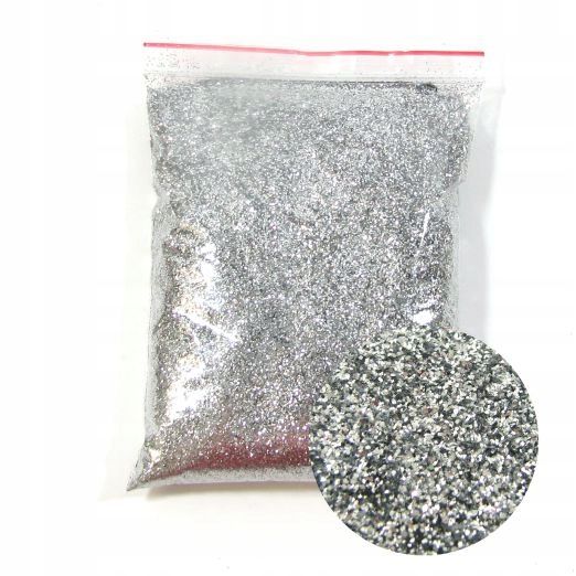  100g lesk stříbro metalic na barvu 0,4mm - polský výrobek !!!