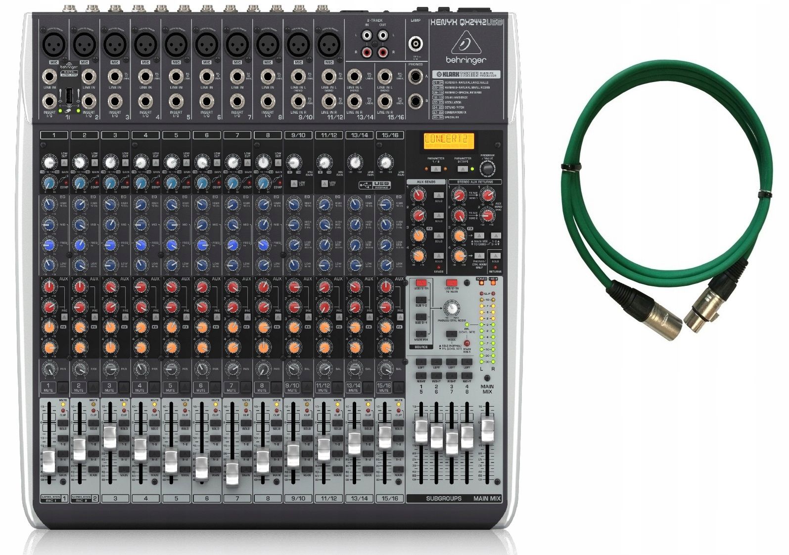  X1204usb mikseris garso 12-kanalų su usb behringeris
