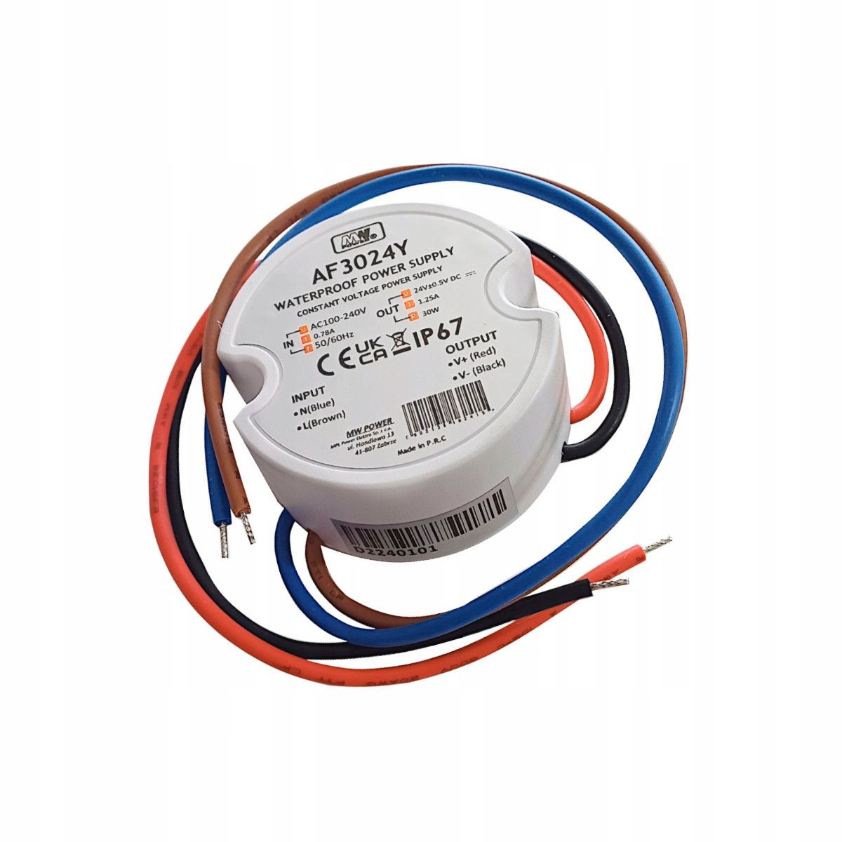 Zdroj energie 45w 24v/dc krytí ip67 krabice 1,87a af4524y spínaný zdroj