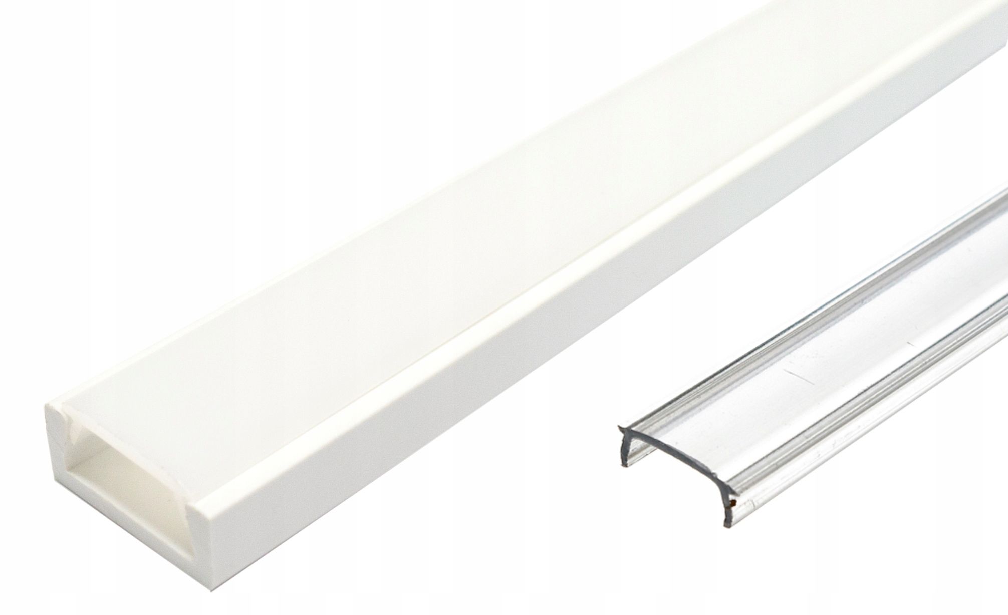  Kopa melns alumīnija profils atzina slim eco led sloksnēm 2m + kapuci