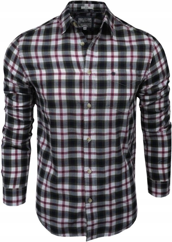  Wrangler košeľa regular fit kockovaný white xl