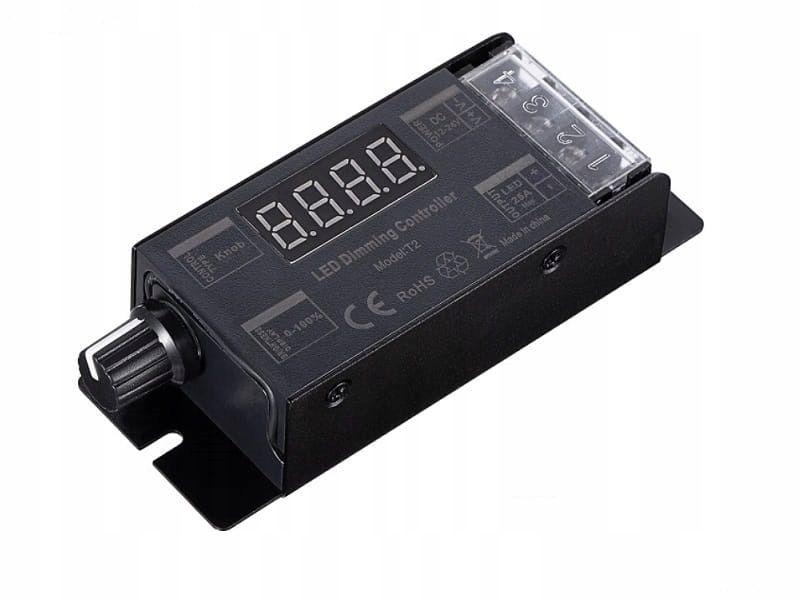  Radič stuhy led rgb / rgbw opticon 16a 5v 12v / 24v dc diaľkové ovládanie rf rádio