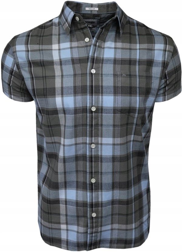  Wrangler hemd regular fit kariert persian blue l