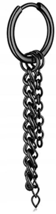  Náušnice do ucha huggie tyč jednoduchý gothic punk ocel