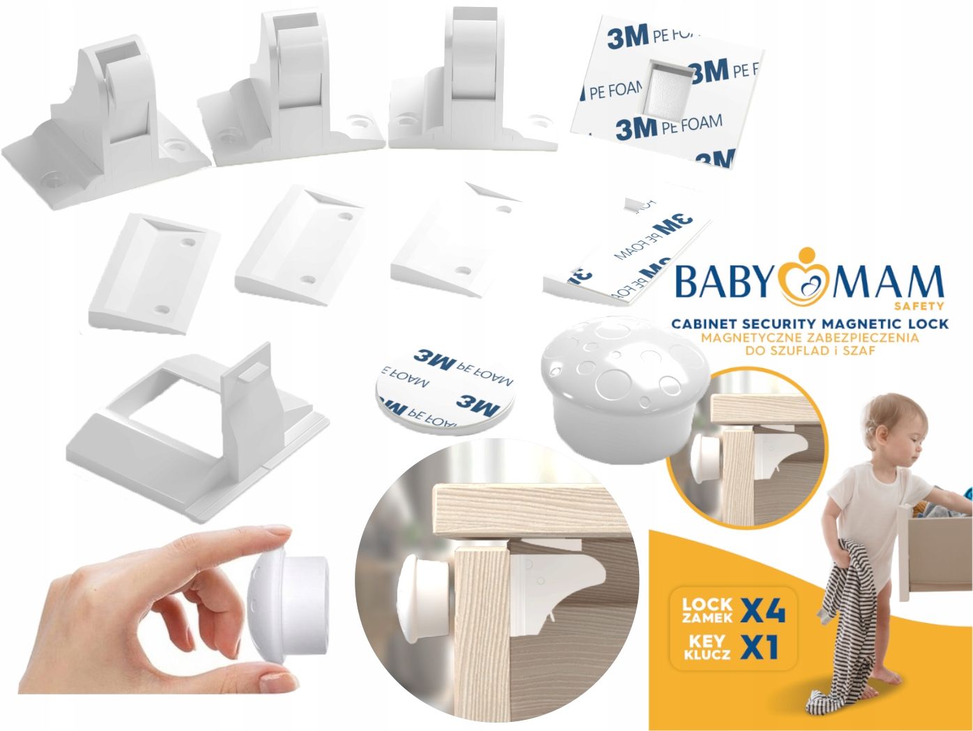  Skapju aizsargi atvilktne skapji slēdzene mēbeles slēdzene 12 gab. babymam