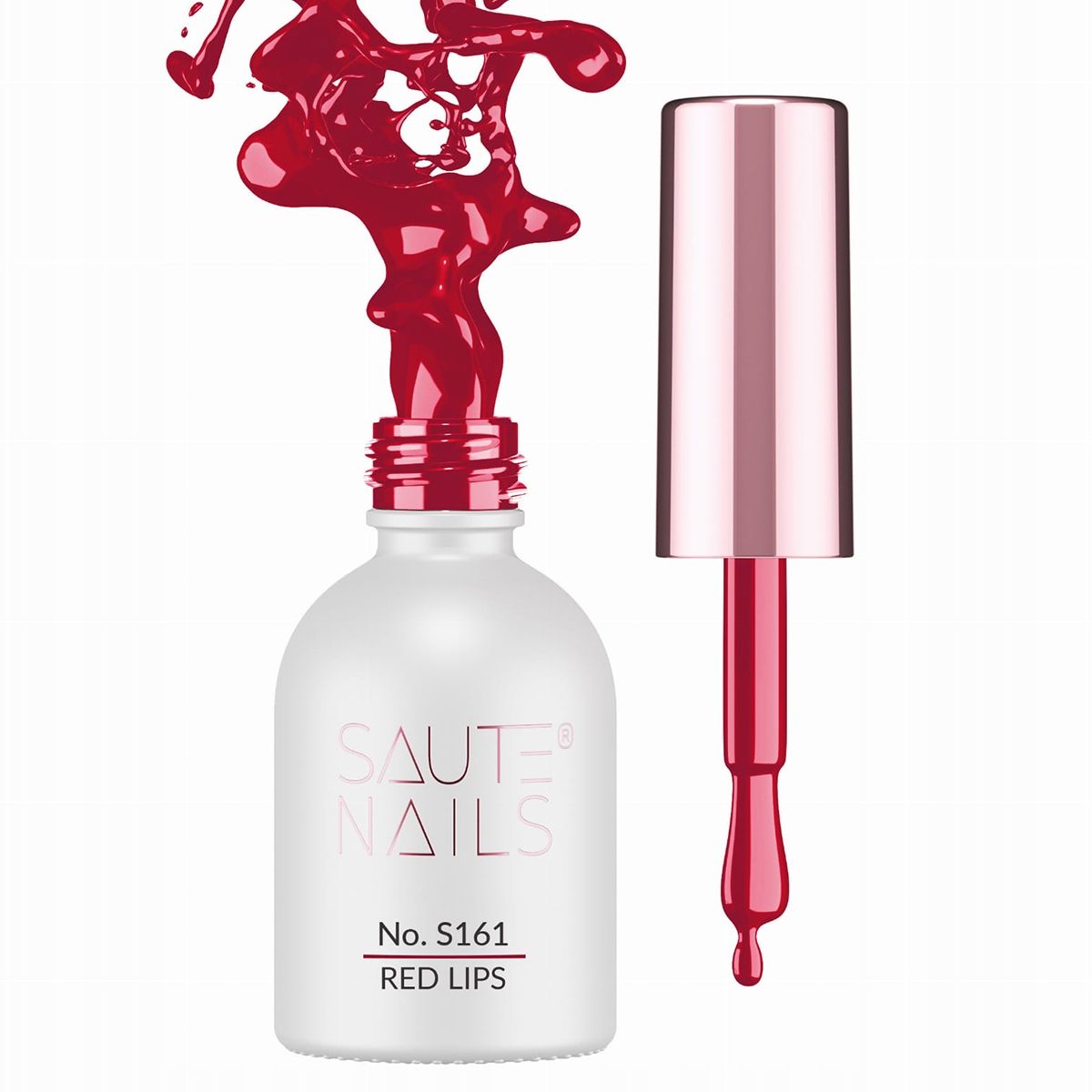  Saute nails hybrid nail polish for nails uv led s161 red lips red 8ml