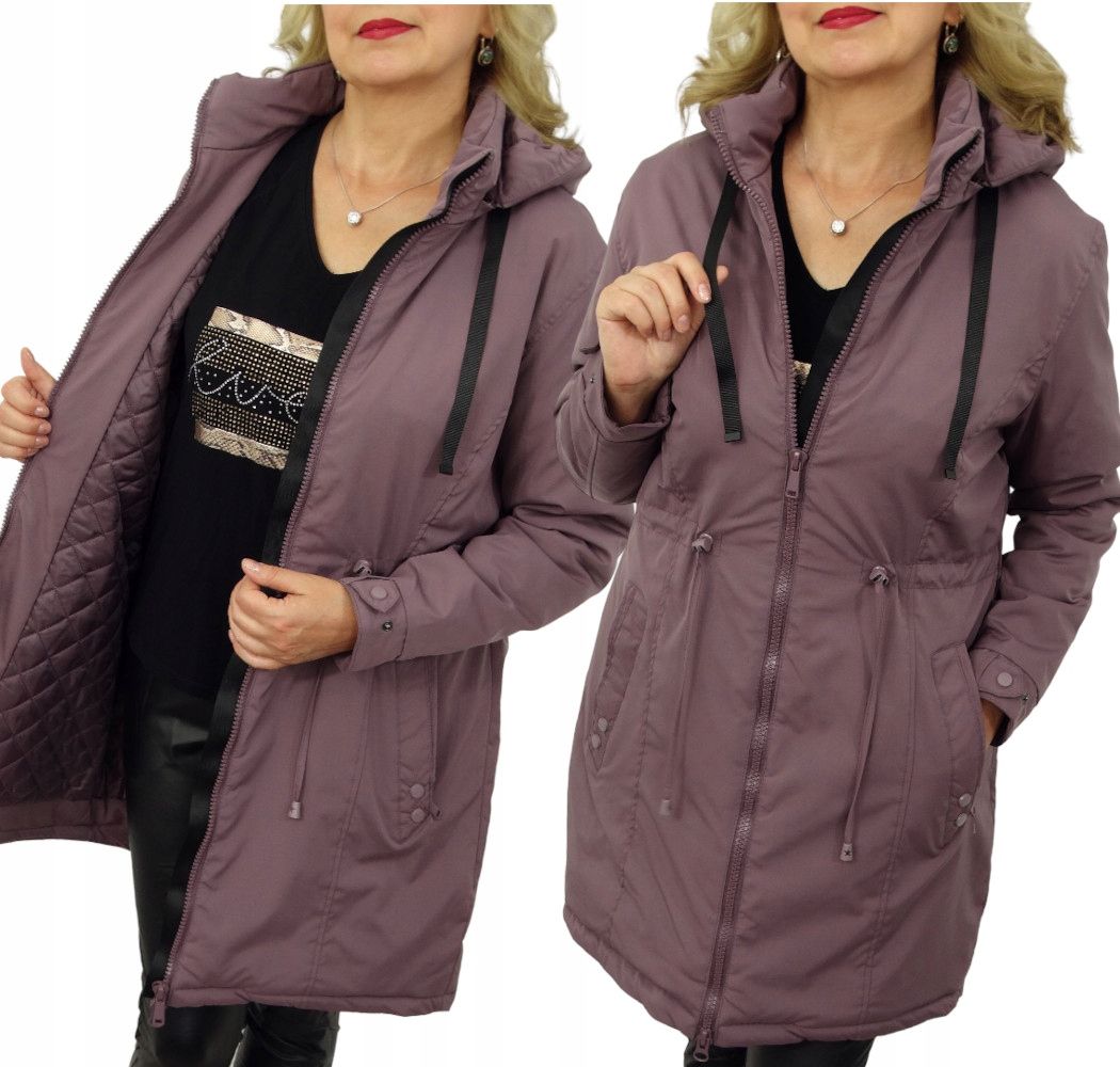  Bundy pre ženy prechodný bundu zahriaty odnímateľné kapucňa olivia 42 xl