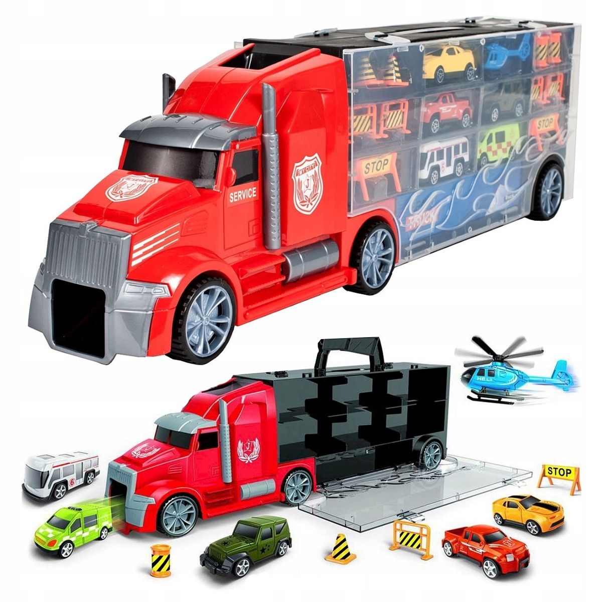  Auto lkw mit traktor ton licht led umzug kran auto