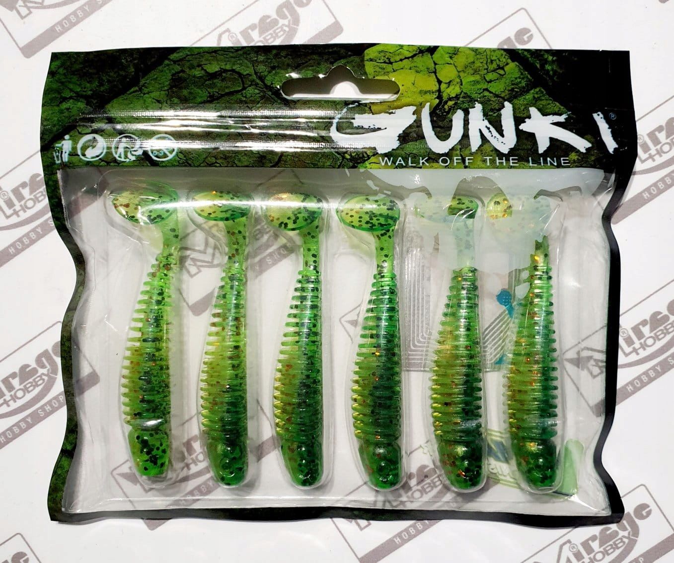  Norīt gunki kiddy 4"(10cm) - salt & pepper (op. 5 gab.) [52683]