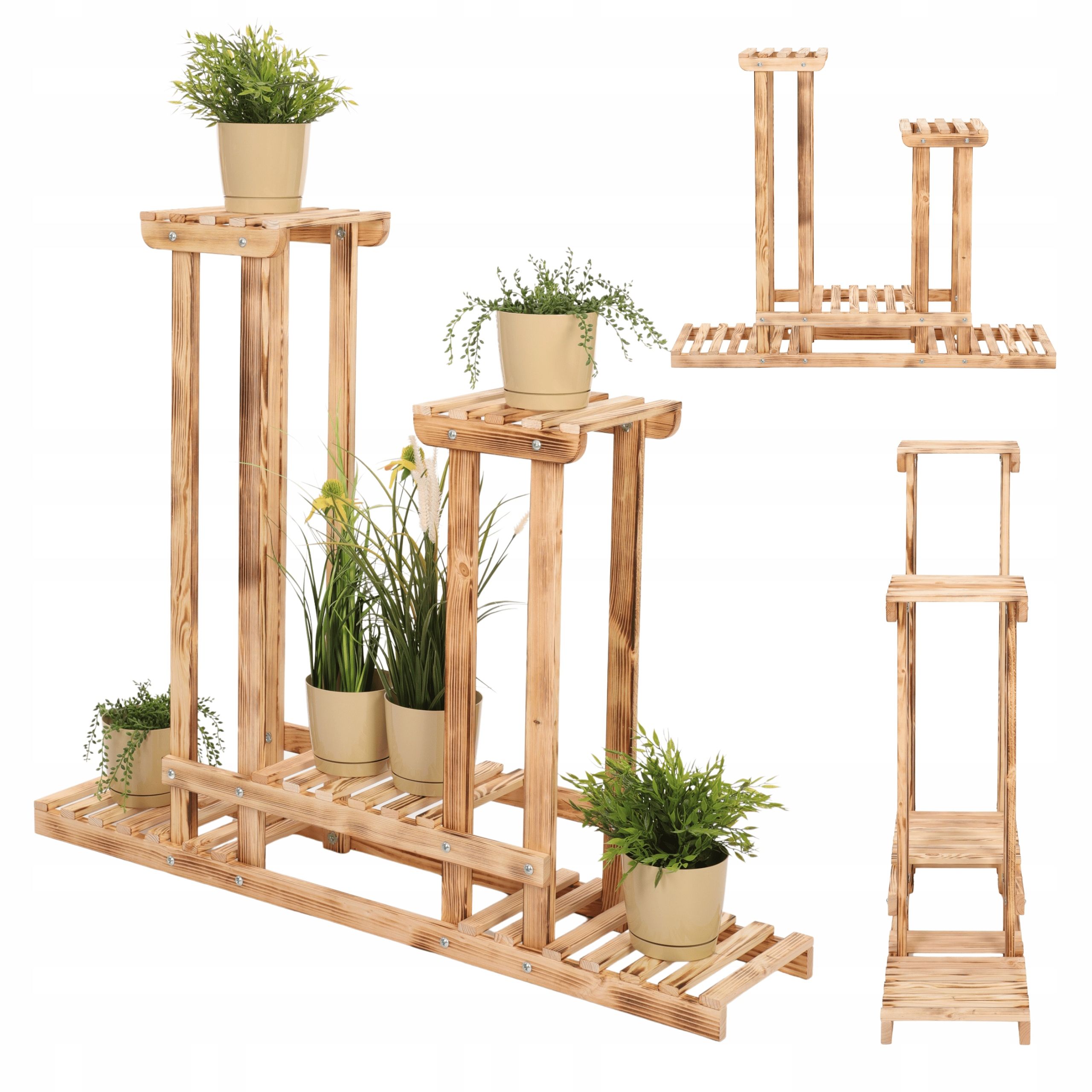  Wooden flower stand flower stand shelf for pots big durable eco