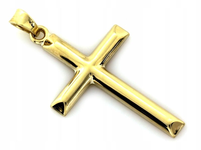  Earring cross 585 with image christ 1.23g religious items for a gift