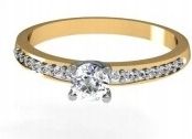  Lieliski gredzens ar izcili 0,44 ct -50% id