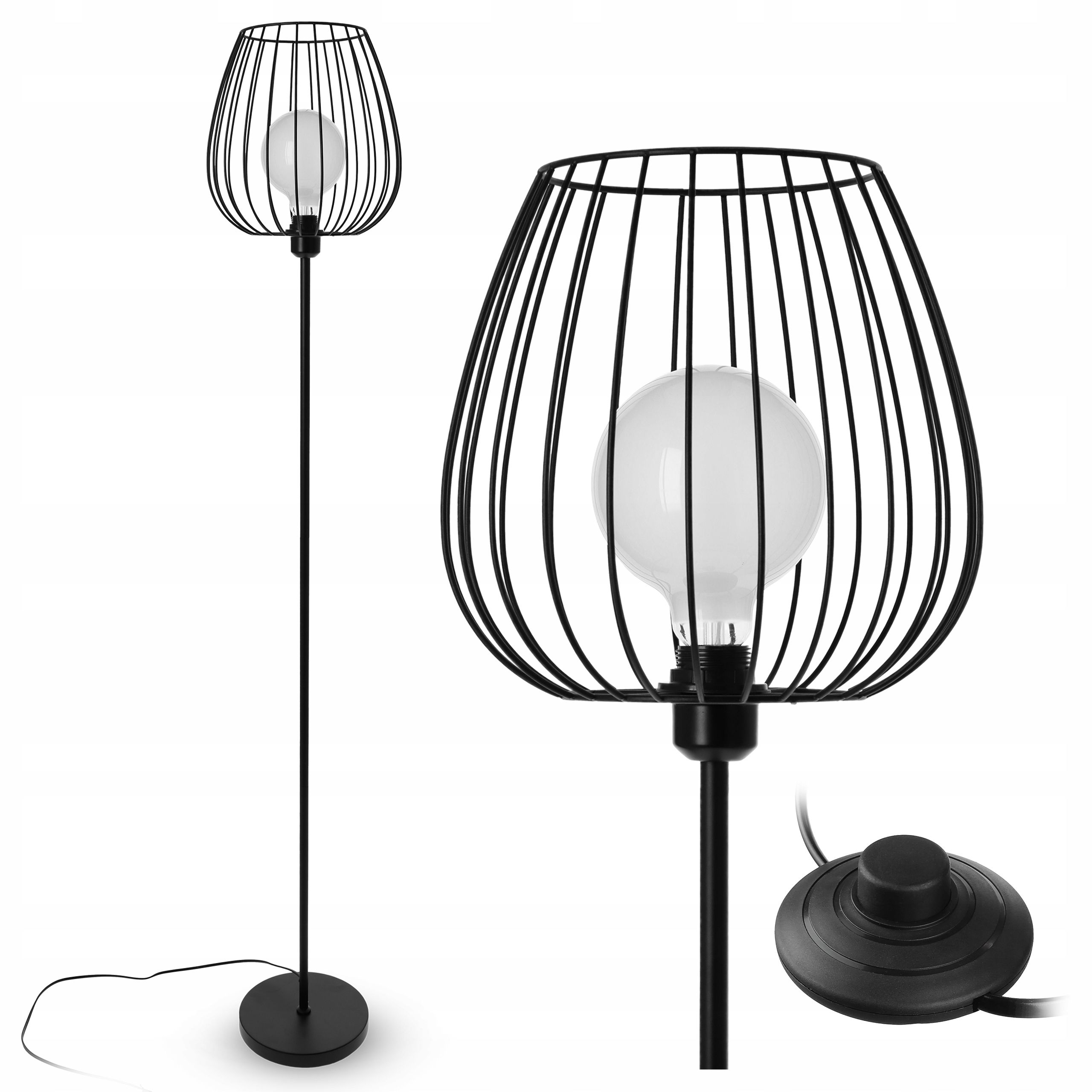  Stehleuchte led-licht zum lesen nachttisch 1x gu10 schalter 160cm
