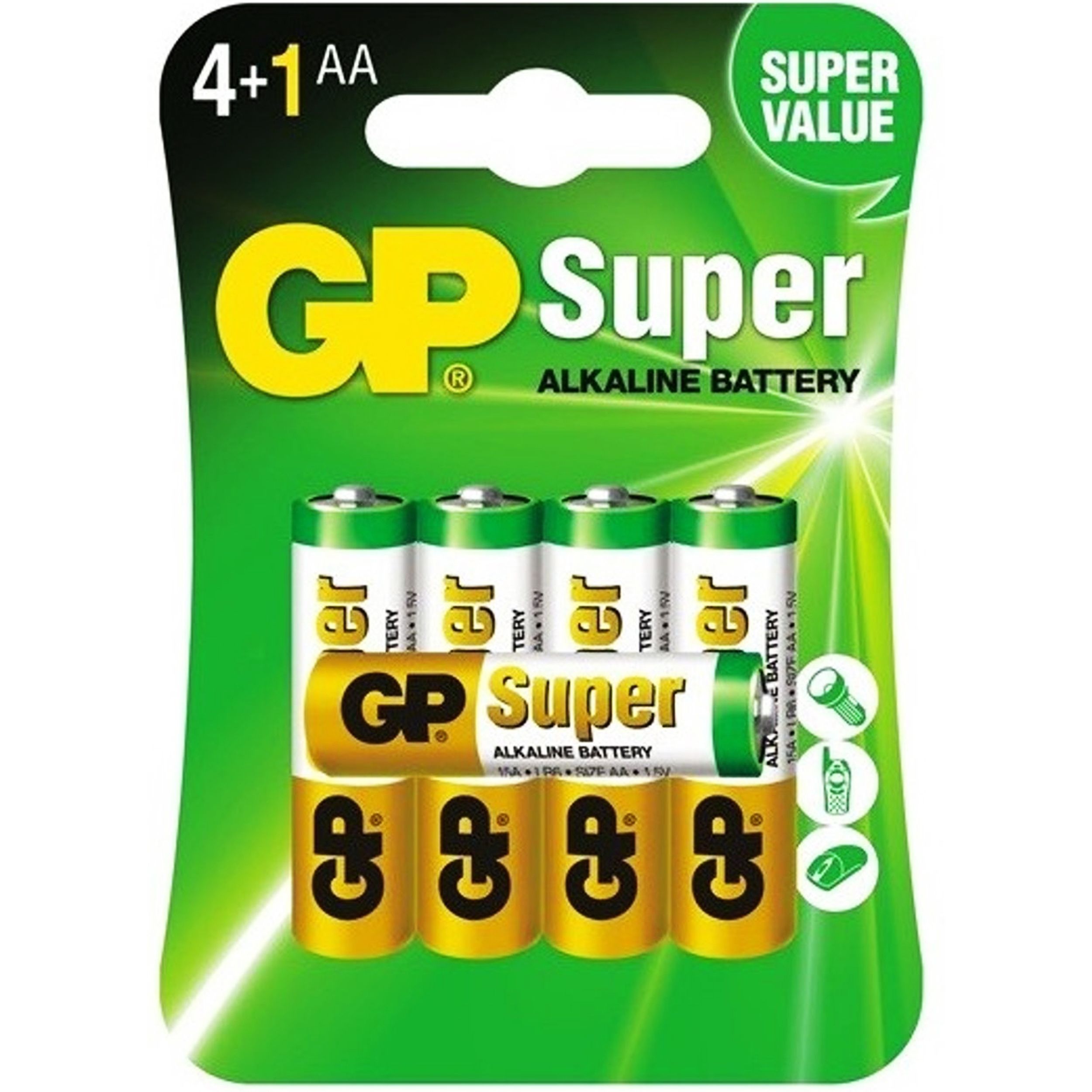  Šarminė baterija gp aa (r6) 2 kompiuterių.