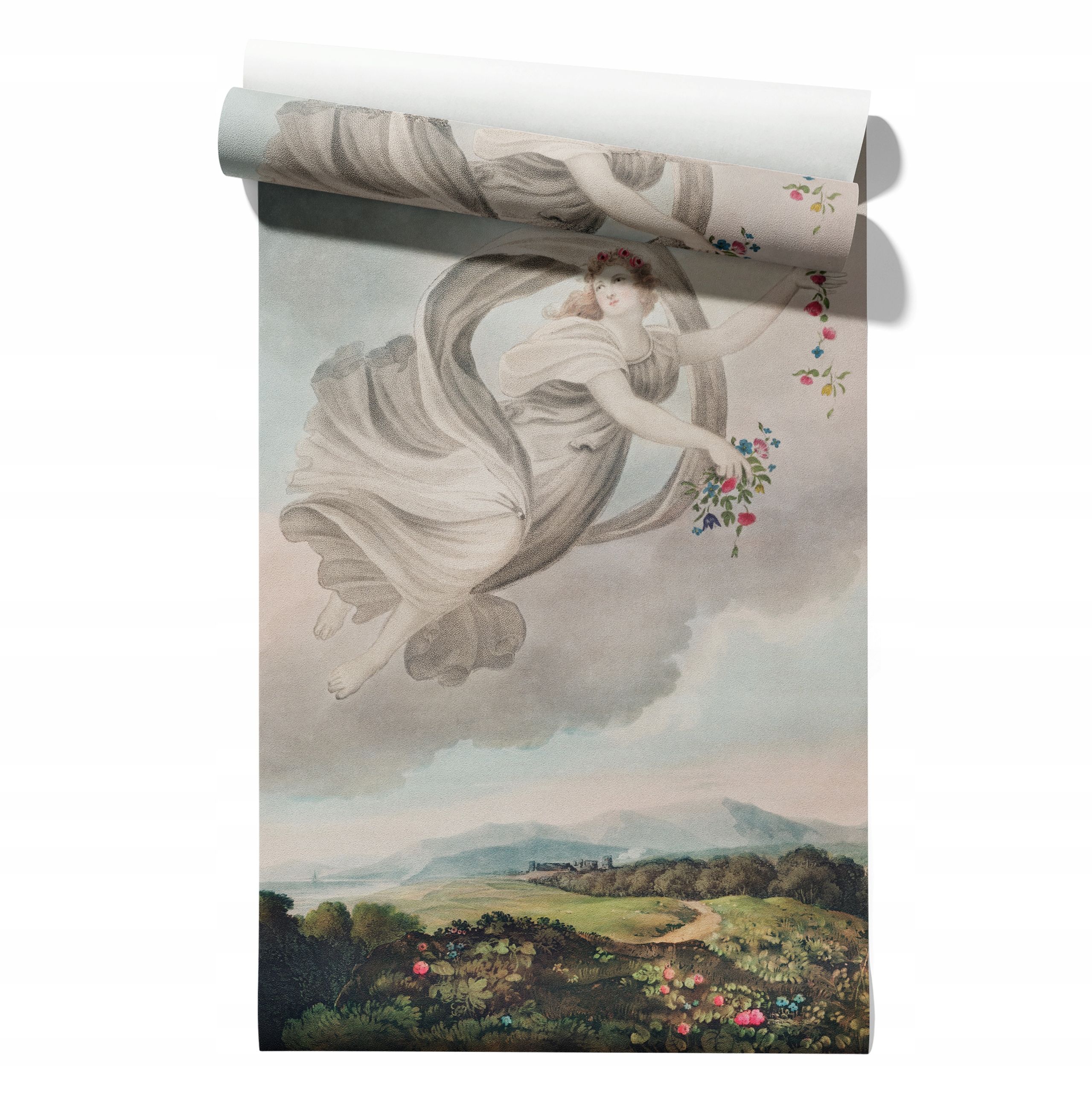  Tapeta pastel třešně netkaná textilie / samolepící