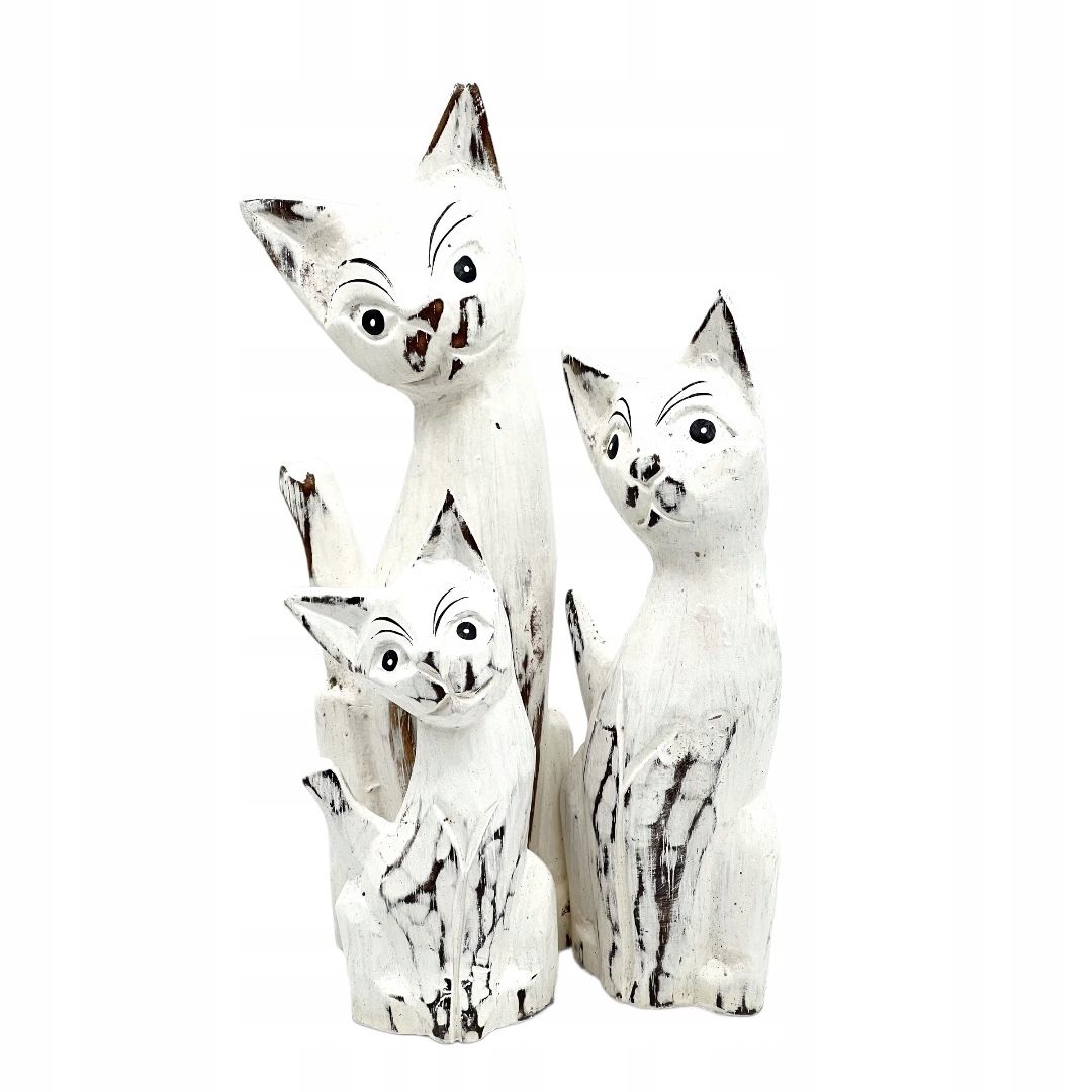  Katze kätzchen holzfigur wunderschön einzigartig dekoration oder geschenk 30cm