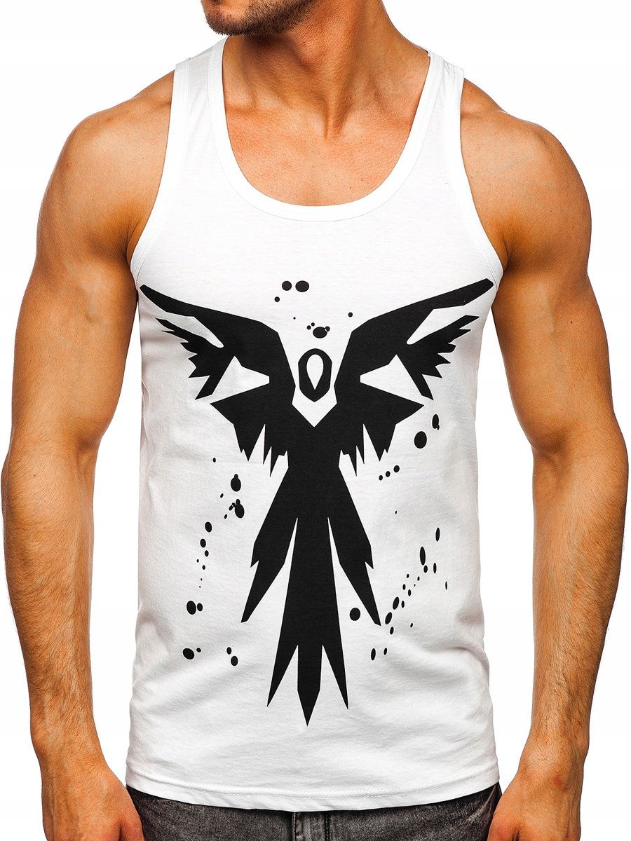  T-särk tank top meessoost valge 14854 rozmiar_2xl