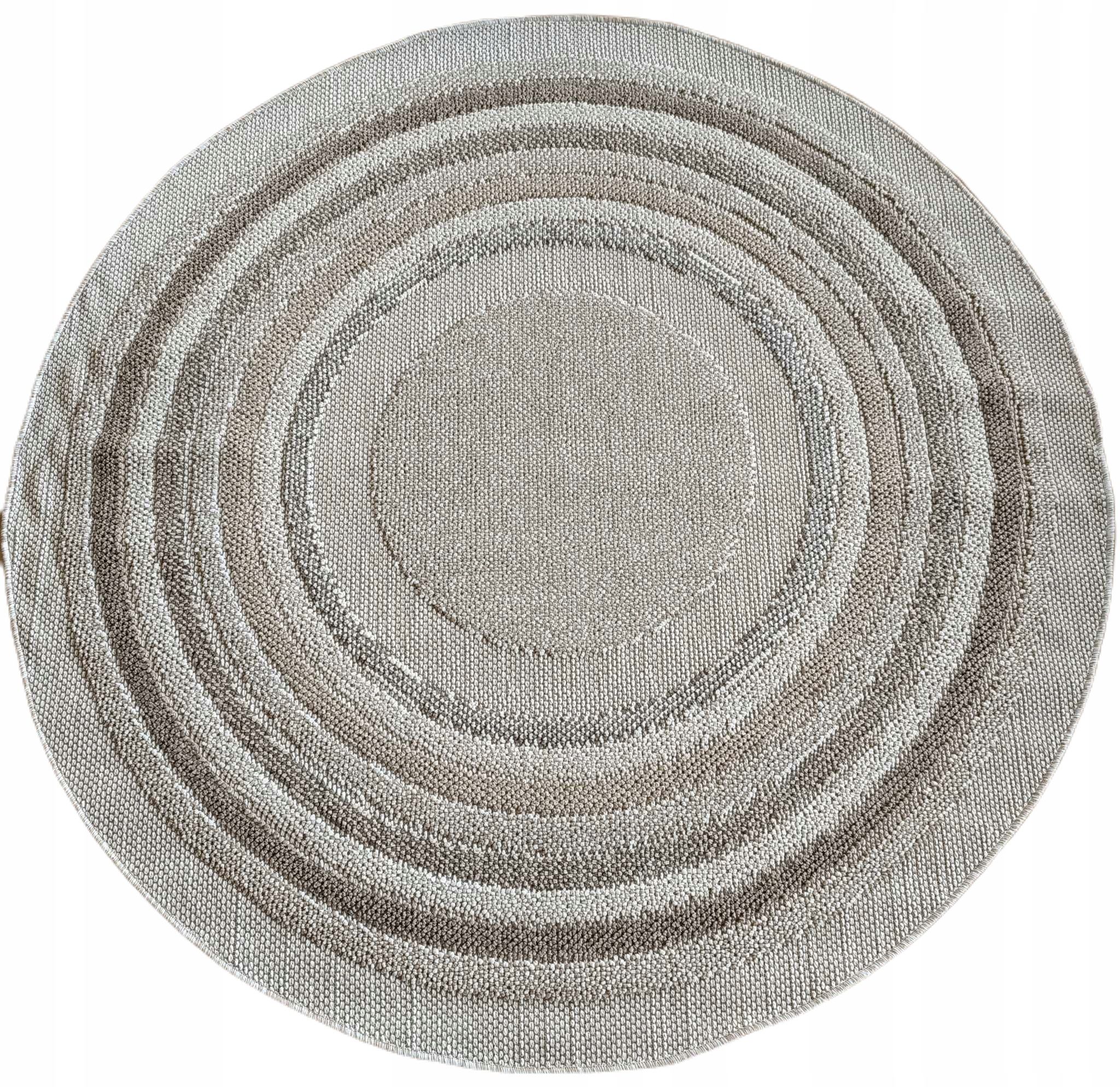  Round carpet for the living room 140cm , soft italian ,green creamy pattern mandala