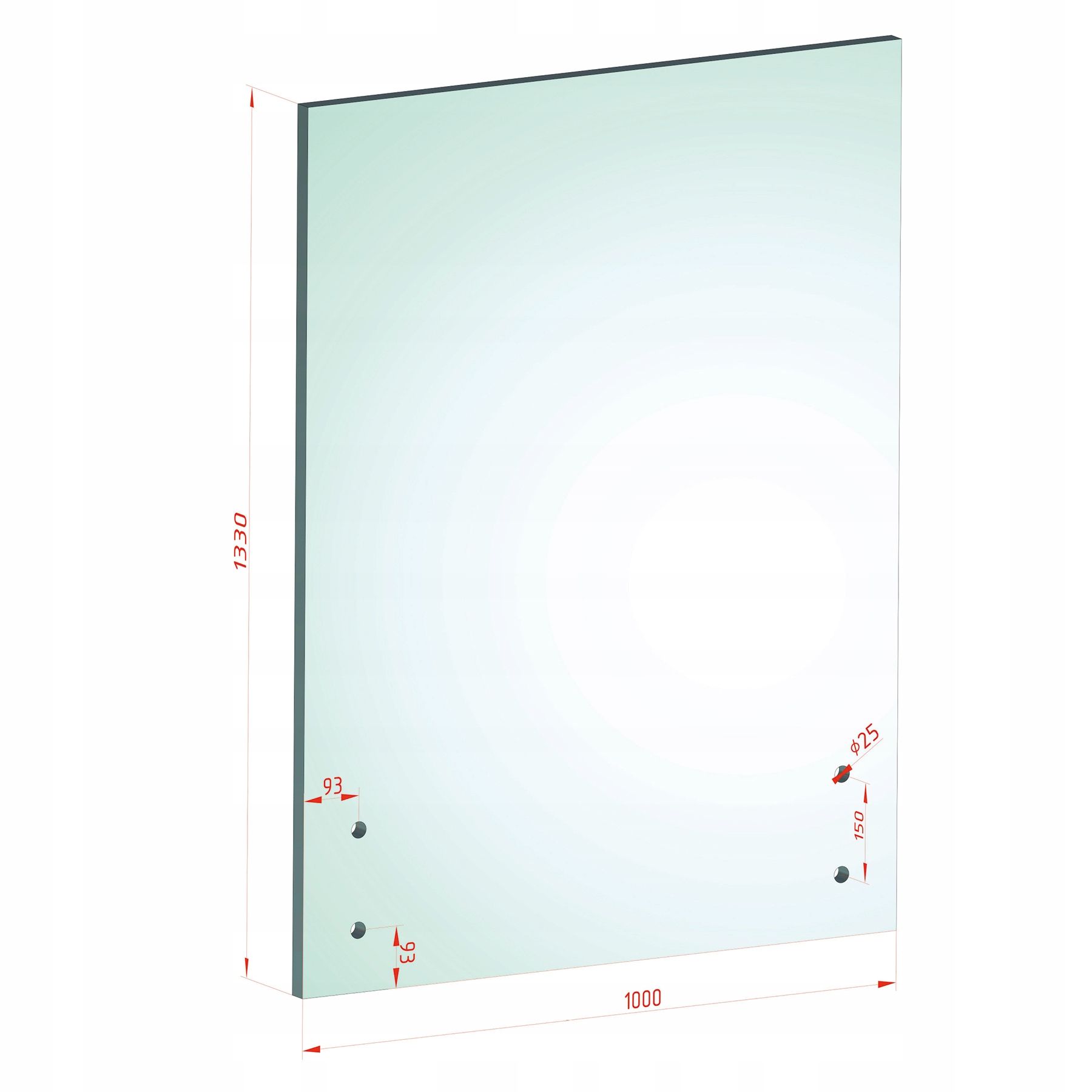 Glass safe laminated hardened 88.2 120x40