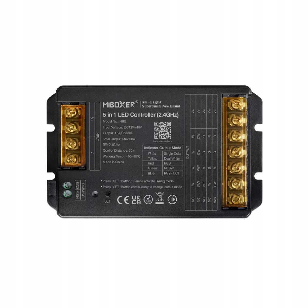  Waterproof controller miboxer fut038sp rgbw zone controller 2.4gh ip65