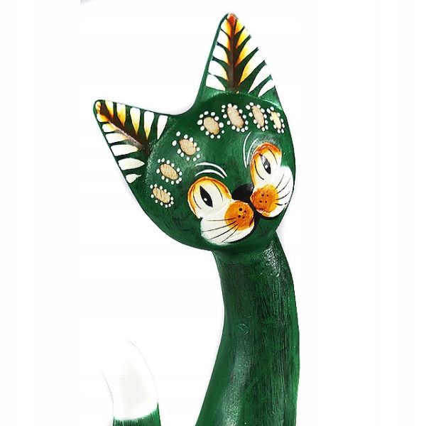  Katze kätzchen holzfigur wunderschön einzigartig dekoration oder geschenk 30cm