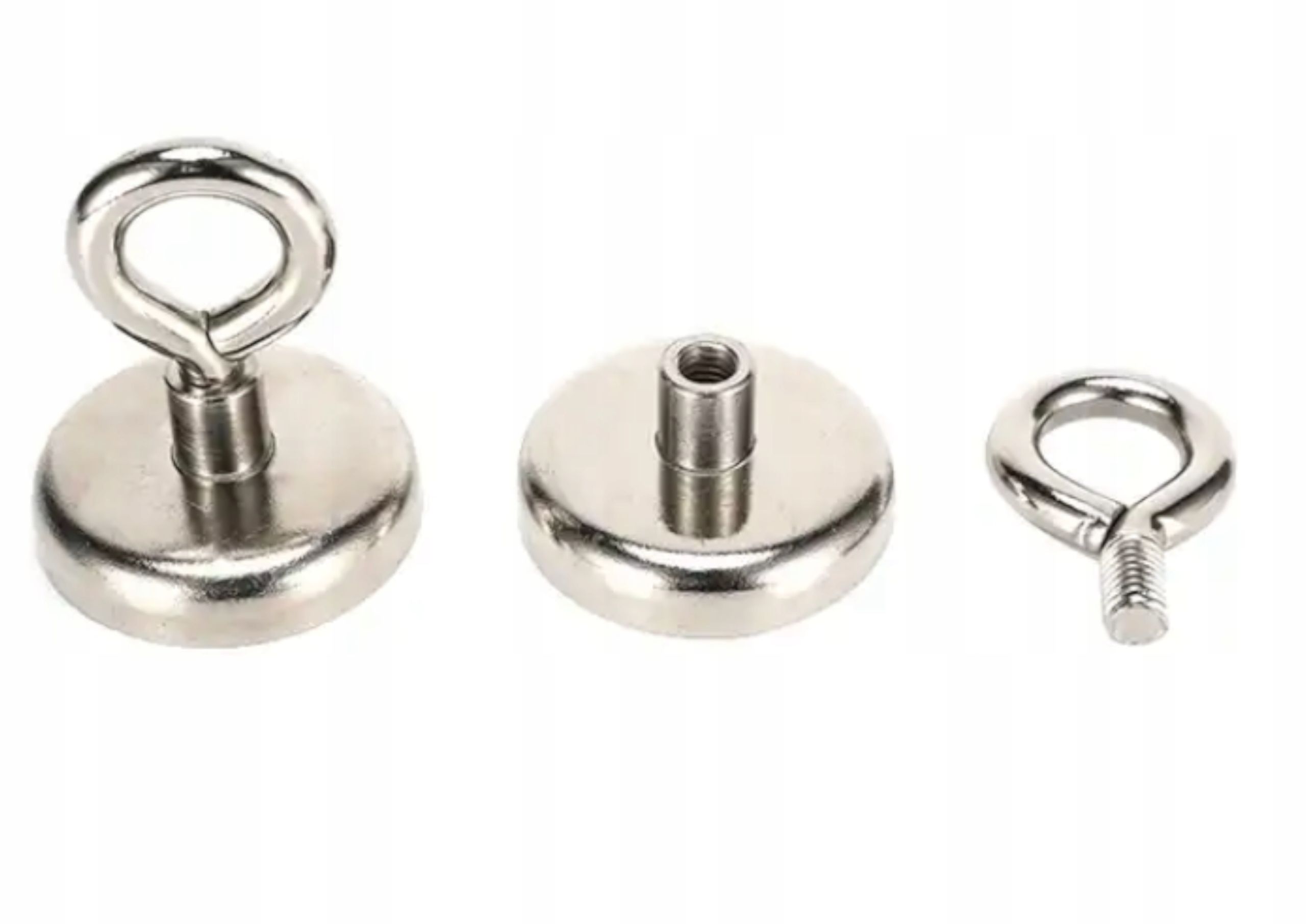  Magnetický držiak silný neodymový magnet s podľa ucha o16 mm 5kg / háčik e16
